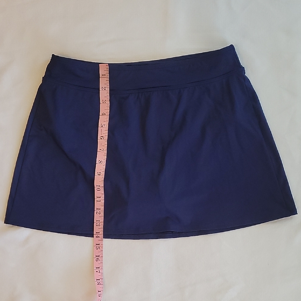 Skirt swimsuit Lands End Navy Blue Women's Skirt 10 - Picture 2 of 6